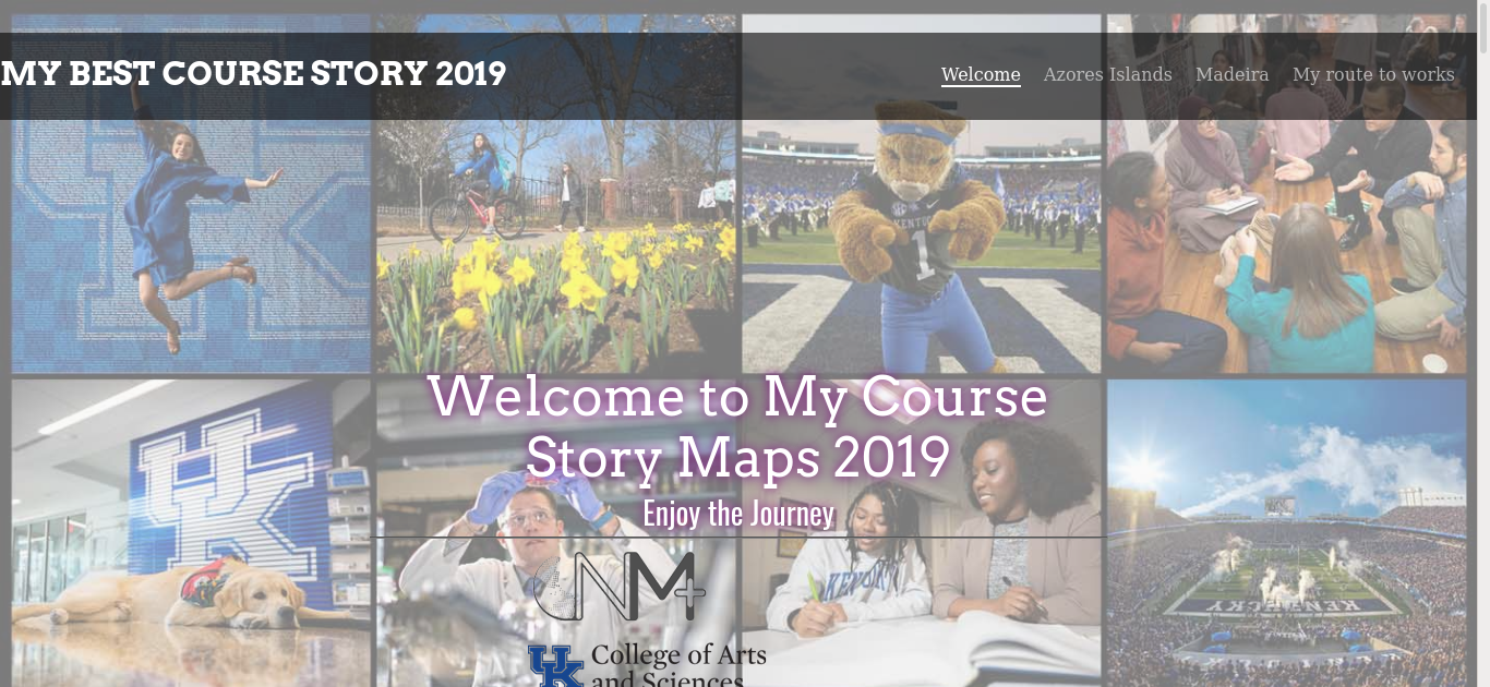Story map of my courses