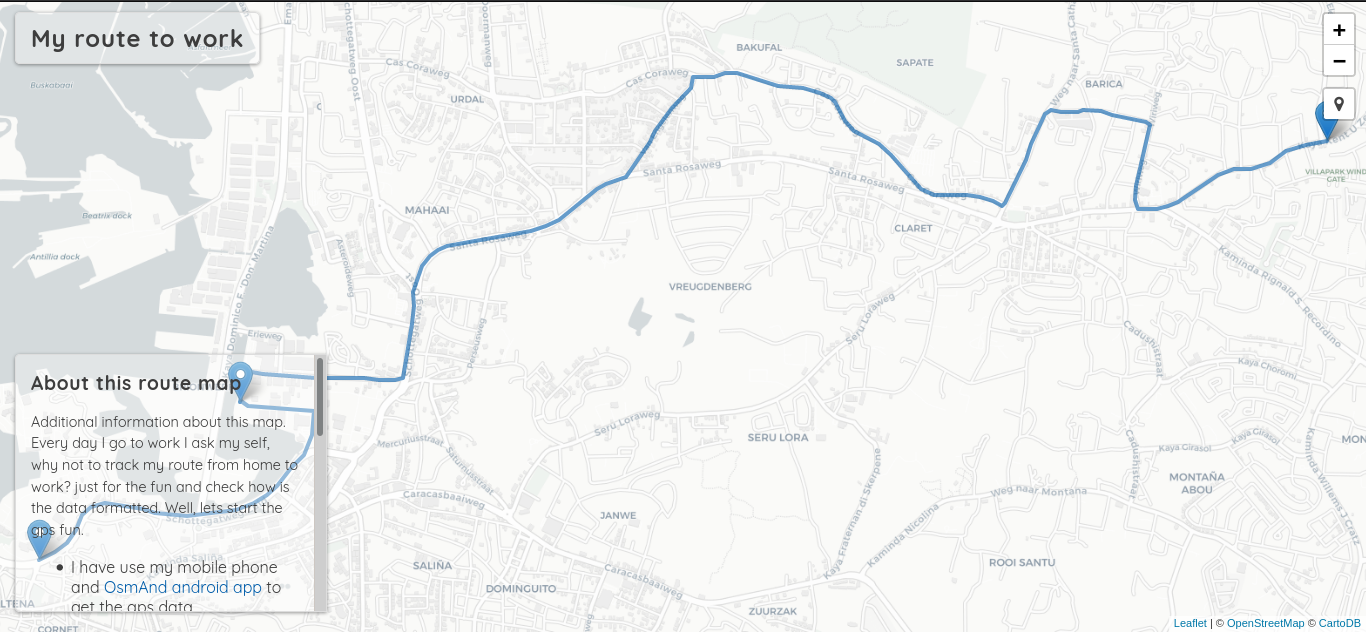 My route to work